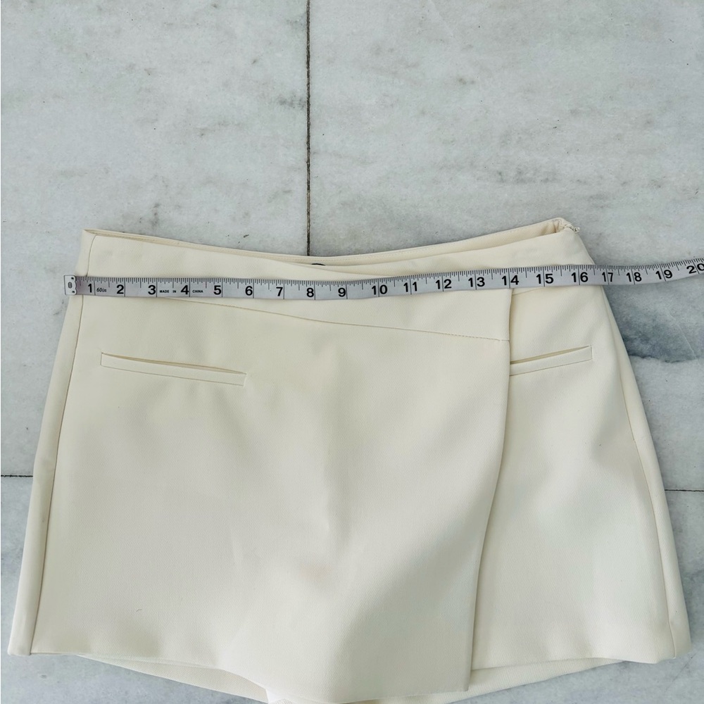 Zara Off-White Tailored Skort - Picture 5 of 12